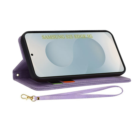 Husa de protectie Techsuit FlipCraft compatibil cu Samsung Galaxy S25 Edge, Mysterious Purple