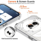Husa de protectie Techsuit Shockproof Clear Silicone compatibil cu Nothing Phone (3a) Pro, Transparent
