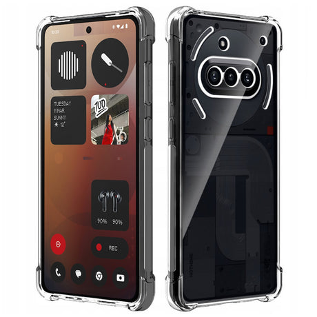 Husa de protectie Techsuit Shockproof Clear Silicone compatibil cu Nothing Phone (3a), Transparent