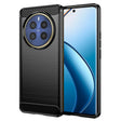 Husa de protectie Techsuit Carbon Silicone compatibil cu Realme 12 Pro / 12 Pro+, Negru