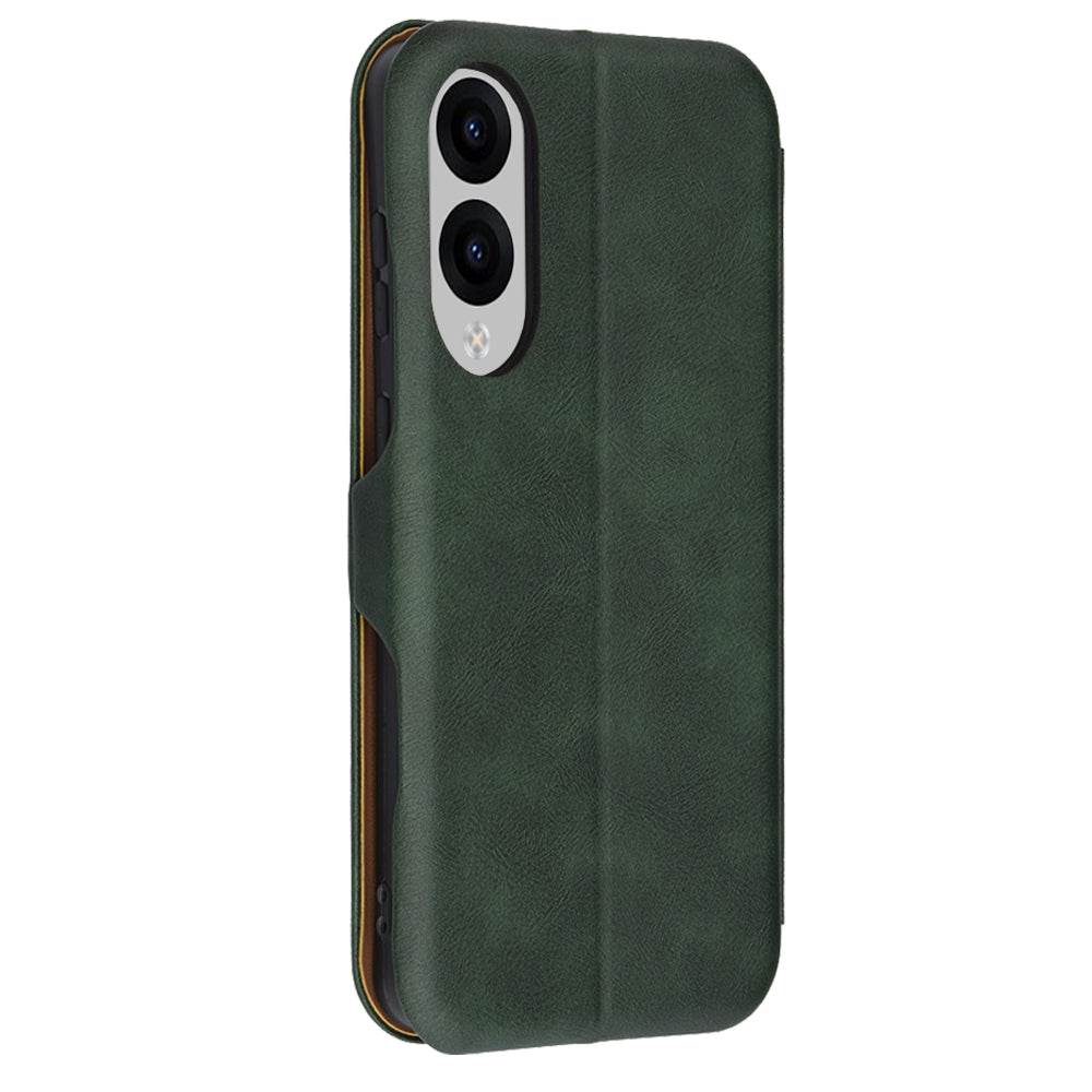 Husa de protectie Techsuit Safe Wallet Plus compatibil cu Samsung Galaxy S25 Edge, Verde