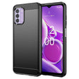 Husa de protectie Techsuit Carbon Silicone compatibil cu Nokia G42, Negru