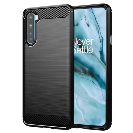 Husa de protectie Techsuit Carbon Silicone compatibil cu OnePlus Nord 5G, Negru