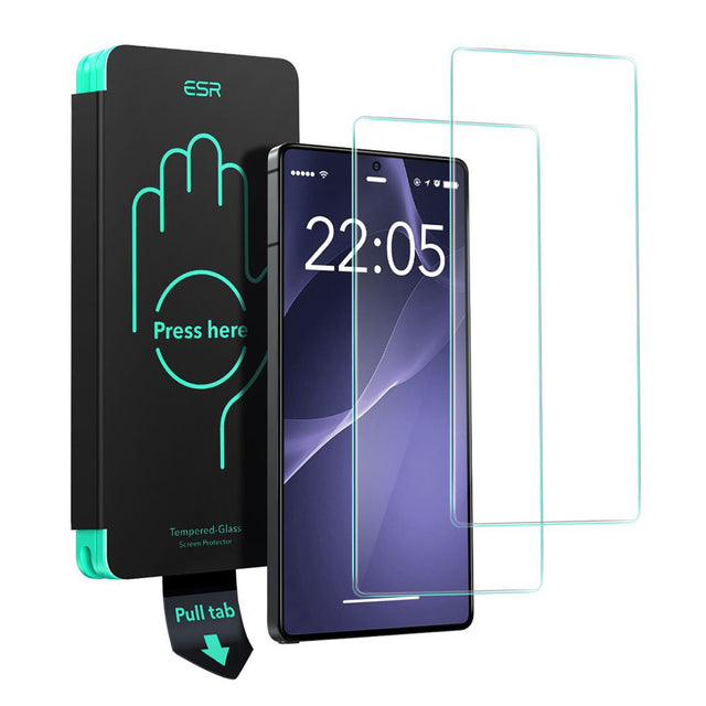 Folie de protectie ESR Tempered Glass (set de 2) compatibil cu Samsung Galaxy S25 Ultra, Transparent