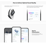 Casti Anker SoundCore AeroFit 2 (A3874G11), for Sport, with Microphone, Bluetooth, Waterproof, Hi-Res, Negru