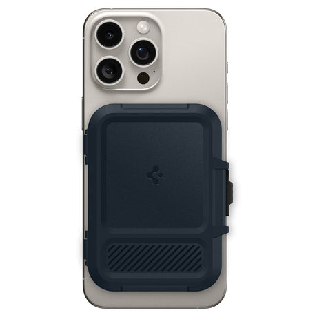 Suport Spigen Magnetic Card Lock Fit MagSafe (AFA08526), Universal, for Card / Cash, Metal Slate