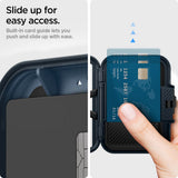 Suport Spigen Magnetic Card Lock Fit MagSafe (AFA08526), Universal, for Card / Cash, Metal Slate