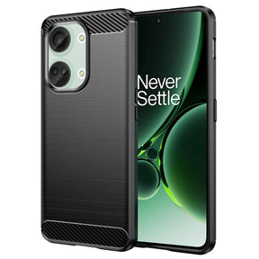 Husa de protectie Techsuit Carbon Silicone compatibil cu OnePlus Nord 3, Negru