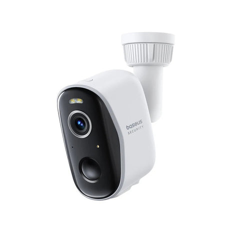Camera Supraveghere Exterior, 2K, Two-way Talk, Color Night Vision, IP67, 7.800mAh - Baseus (S0ST002130) - White
