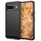 Husa de protectie Techsuit Carbon Silicone compatibil cu Google Pixel 8, Negru