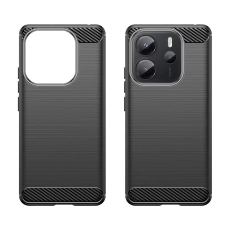 Husa de protectie Techsuit Carbon Silicone compatibil cu Xiaomi Redmi Note 14 4G (Standard), Albastru