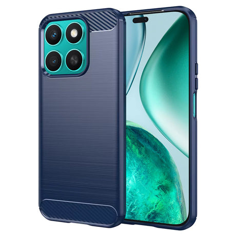 Husa de protectie Techsuit Carbon Silicone compatibil cu Honor X8c, Albastru
