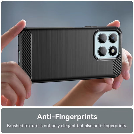 Husa de protectie Techsuit Carbon Silicone compatibil cu Honor X8c, Albastru