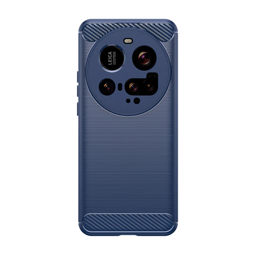 Husa de protectie Techsuit Carbon Silicone compatibil cu Xiaomi 15 Ultra, Albastru