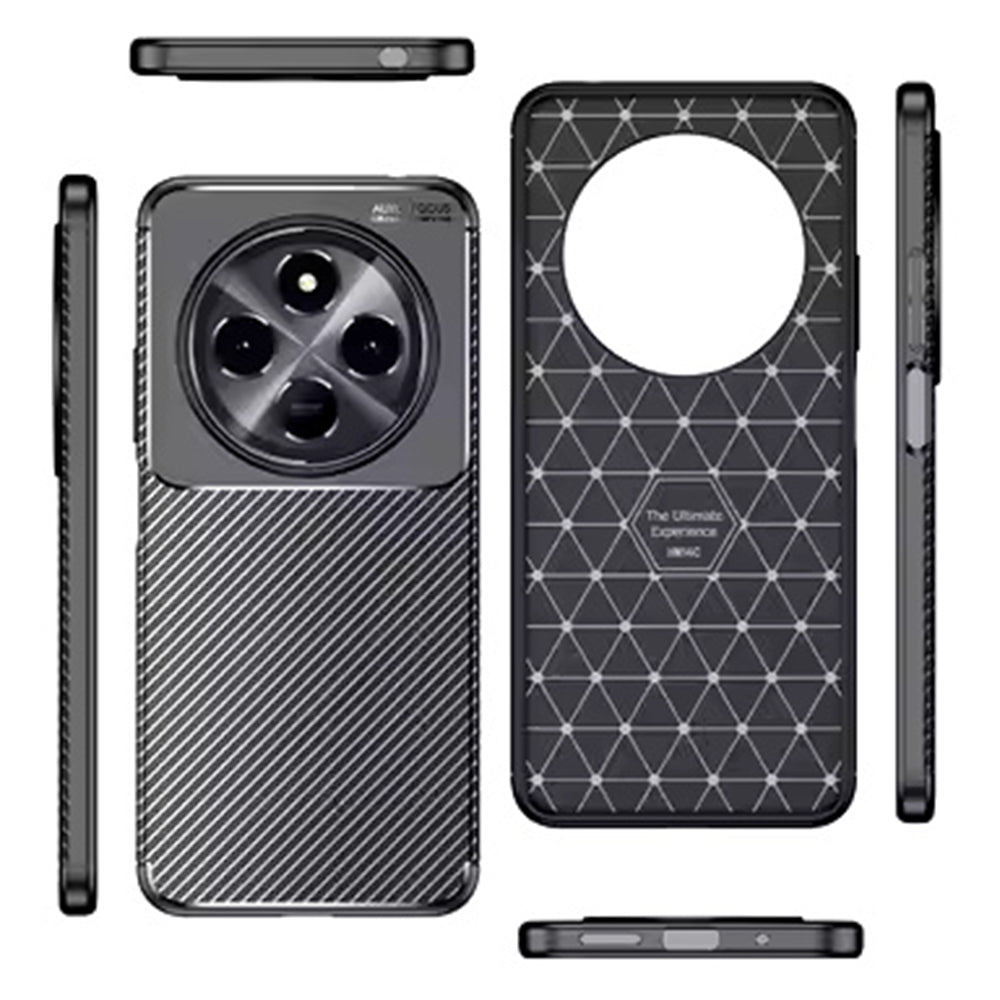 Husa de protectie Techsuit CarbonFiber compatibil cu Xiaomi Redmi Note 14 Pro 4G, Negru