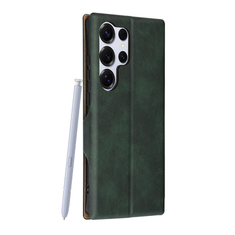 Husa de protectie Techsuit Safe Wallet Plus compatibil cu Samsung Galaxy S25 Ultra, Verde