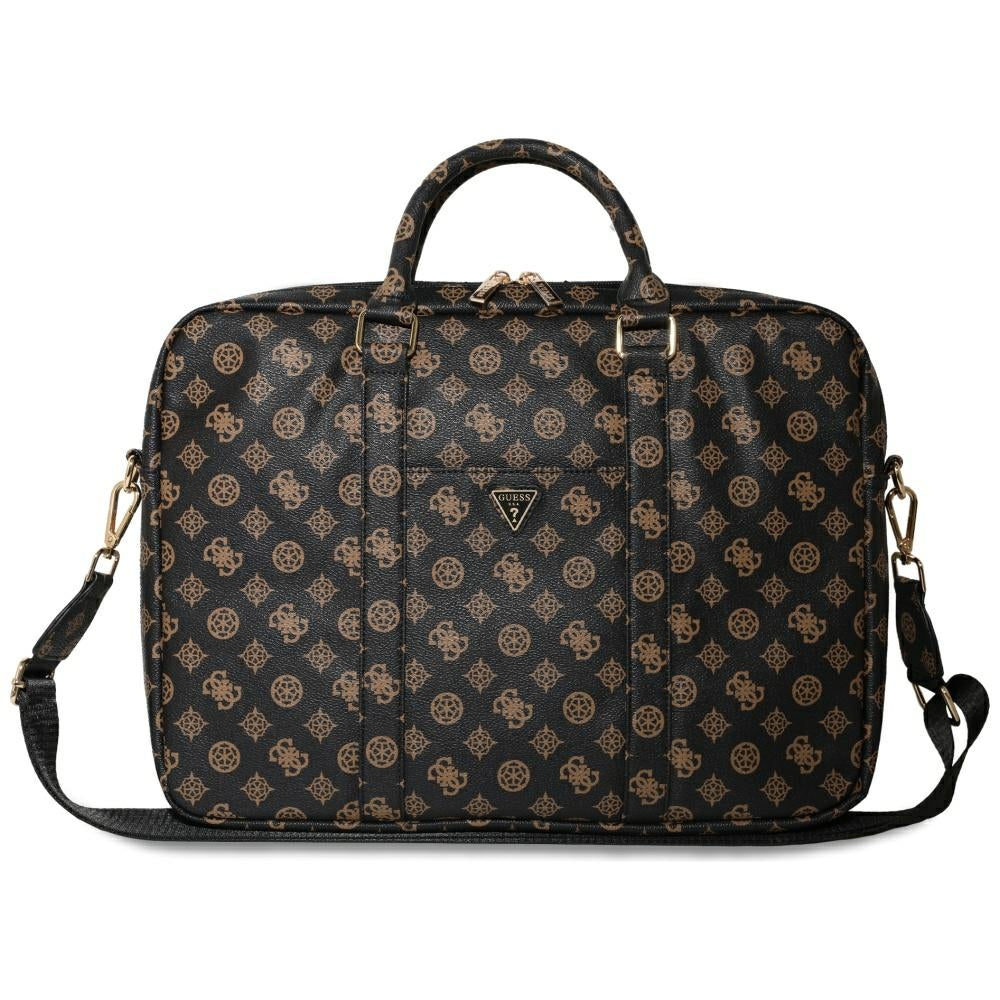 Guess Computer Bag Peony Triangle Logo geantă neagră, cod GUCB16PGPOSGNK