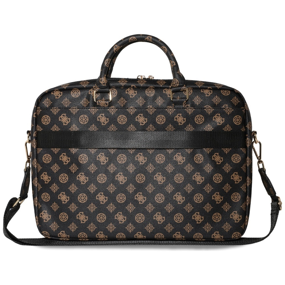 Guess Computer Bag Peony Triangle Logo geantă neagră, cod GUCB16PGPOSGNK