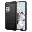 Husa de protectie Techsuit Carbon Silicone compatibil cu Xiaomi 12T / 12T Pro, Negru