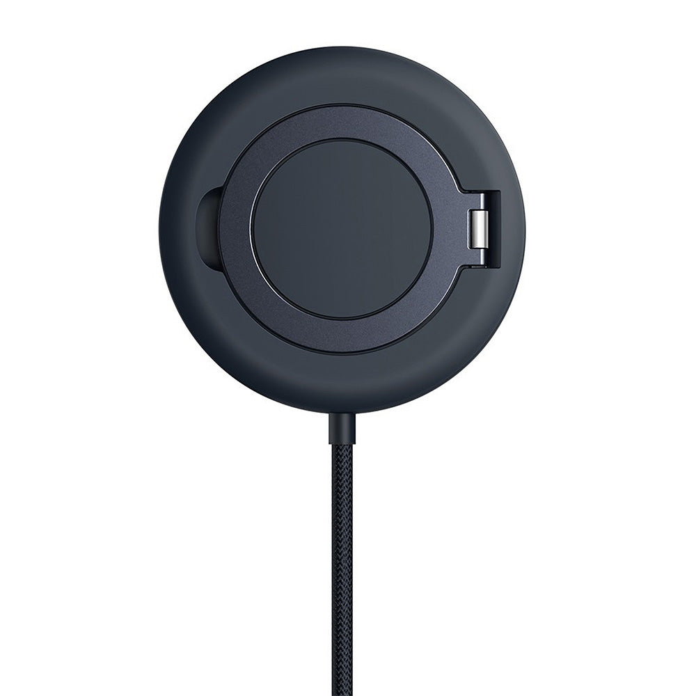 Incarcator Baseus Magnetic Wireless Simple Mini4 (P10273300121-02), Universal, with Stand, USB-C, Qi2, 15W, 1m, Negru Cosmic