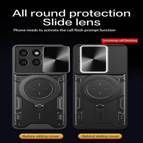 Husa de protectie Techsuit CamGuard Pro compatibil cu Honor X8c, Albastru