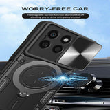 Husa de protectie Techsuit CamGuard Pro compatibil cu Honor X8c, Rosu