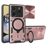 Husa de protectie Techsuit CamGuard Pro compatibil cu Xiaomi Redmi Note 14 4G (Standard), Roz Auriu