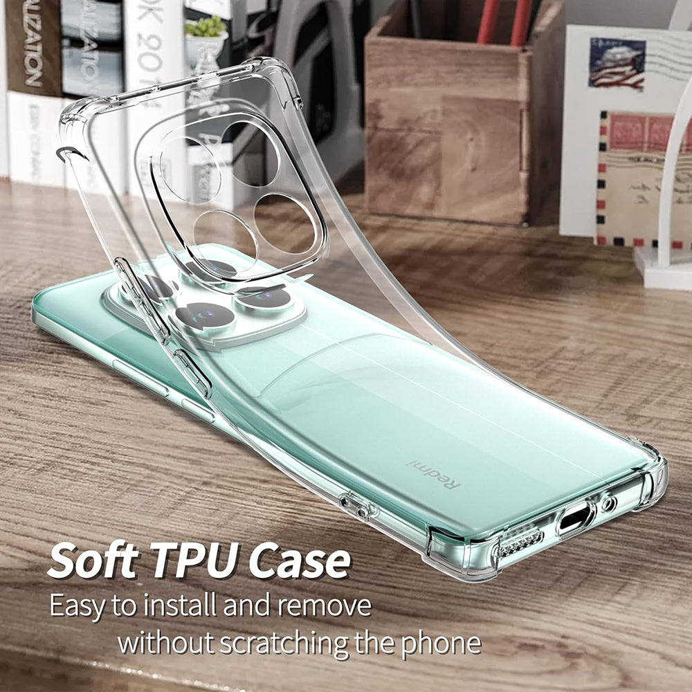 Husa de protectie Techsuit Shockproof Clear Silicone compatibil cu Xiaomi Poco F7 Pro, Transparent