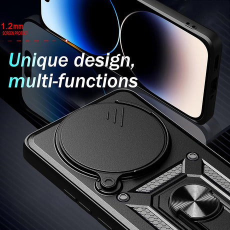 Husa de protectie Techsuit CamShield Series compatibil cu Honor X9c Smart, Negru