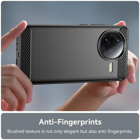 Husa de protectie Techsuit Carbon Silicone compatibil cu Xiaomi Poco F7 Ultra, Negru