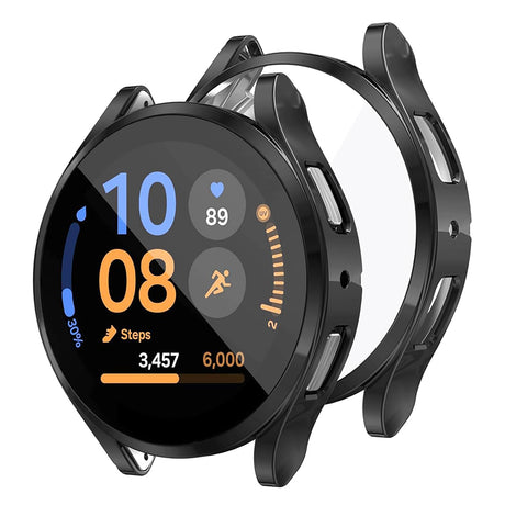 Folie de protectie smartwatch Techsuit Defense360 Pro + Screen Protector compatibil cu Samsung Galaxy Watch FE, Negru