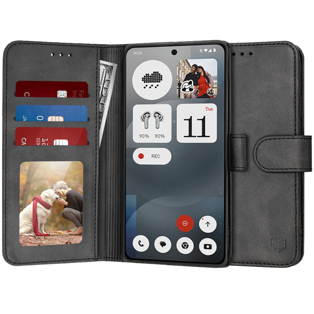 Husa de protectie Techsuit Diary Book compatibil cu Nothing Phone (3a), Negru