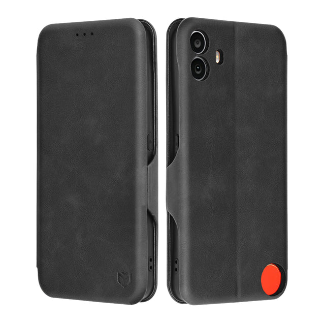 Husa de protectie Techsuit Safe Wallet Plus compatibil cu Nothing CMF Phone 1, Negru