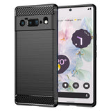 Husa de protectie Techsuit Carbon Silicone compatibil cu Google Pixel 6 Pro, Negru