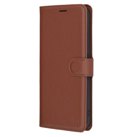 Husa de protectie Techsuit Leather Folio compatibil cu Nothing Phone (3a) Pro, Maro