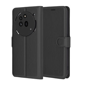 Husa de protectie Techsuit Leather Folio compatibil cu Nothing Phone (3a) Pro, Negru