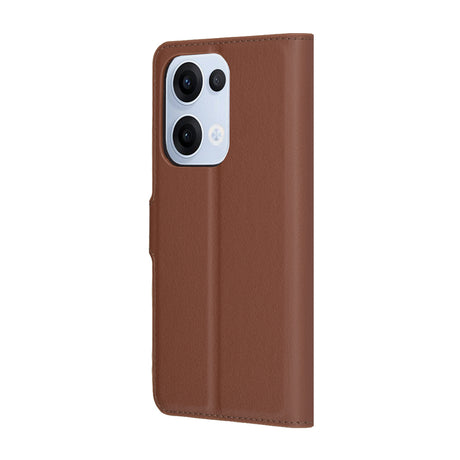 Husa de protectie Techsuit Leather Folio compatibil cu Oppo Reno13, Maro