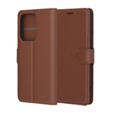 Husa de protectie Techsuit Leather Folio compatibil cu Oppo Reno13, Maro