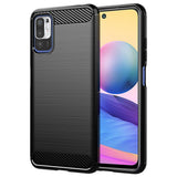 Husa pentru Xiaomi Redmi Note 10 5G / Poco M3 Pro 5G - Techsuit Carbon Silicone - Black