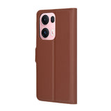 Husa de protectie Techsuit Leather Folio compatibil cu Oppo Reno13 Pro, Maro
