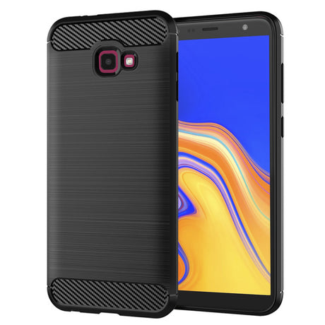 Husa de protectie Techsuit Carbon Silicone compatibil cu Samsung Galaxy J4 Plus, Negru