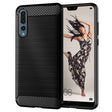 Husa de protectie Techsuit Carbon Silicone compatibil cu Huawei P20 Pro, Negru