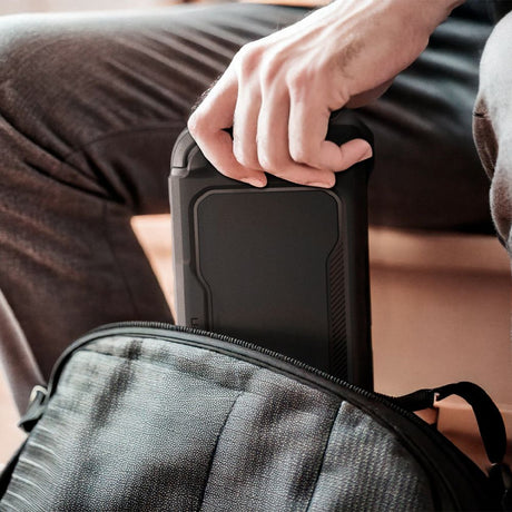 Accesoriu gaming Spigen Protective Case Rugged Armor (ACS09075), for Nintendo Switch 2, with Adjustable Strap, Ergonomic Design, Negru Mat