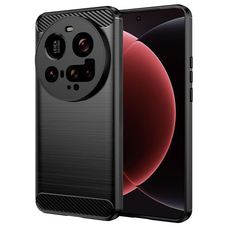 Husa de protectie Techsuit Carbon Silicone compatibil cu Xiaomi 15 Ultra, Negru
