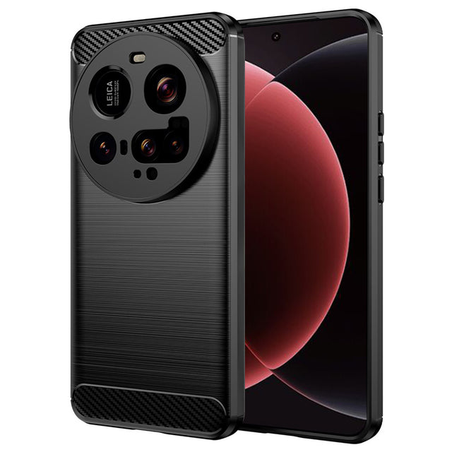 Husa de protectie Techsuit Carbon Silicone compatibil cu Xiaomi 15 Ultra, Negru