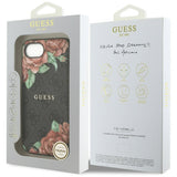 Husa de protectie Guess Hardcase 4G Flower Print MagSafe (GUHMPSE4P4ROPEMCK) compatibil cu iPhone 16e / iPhone 17e, Negru