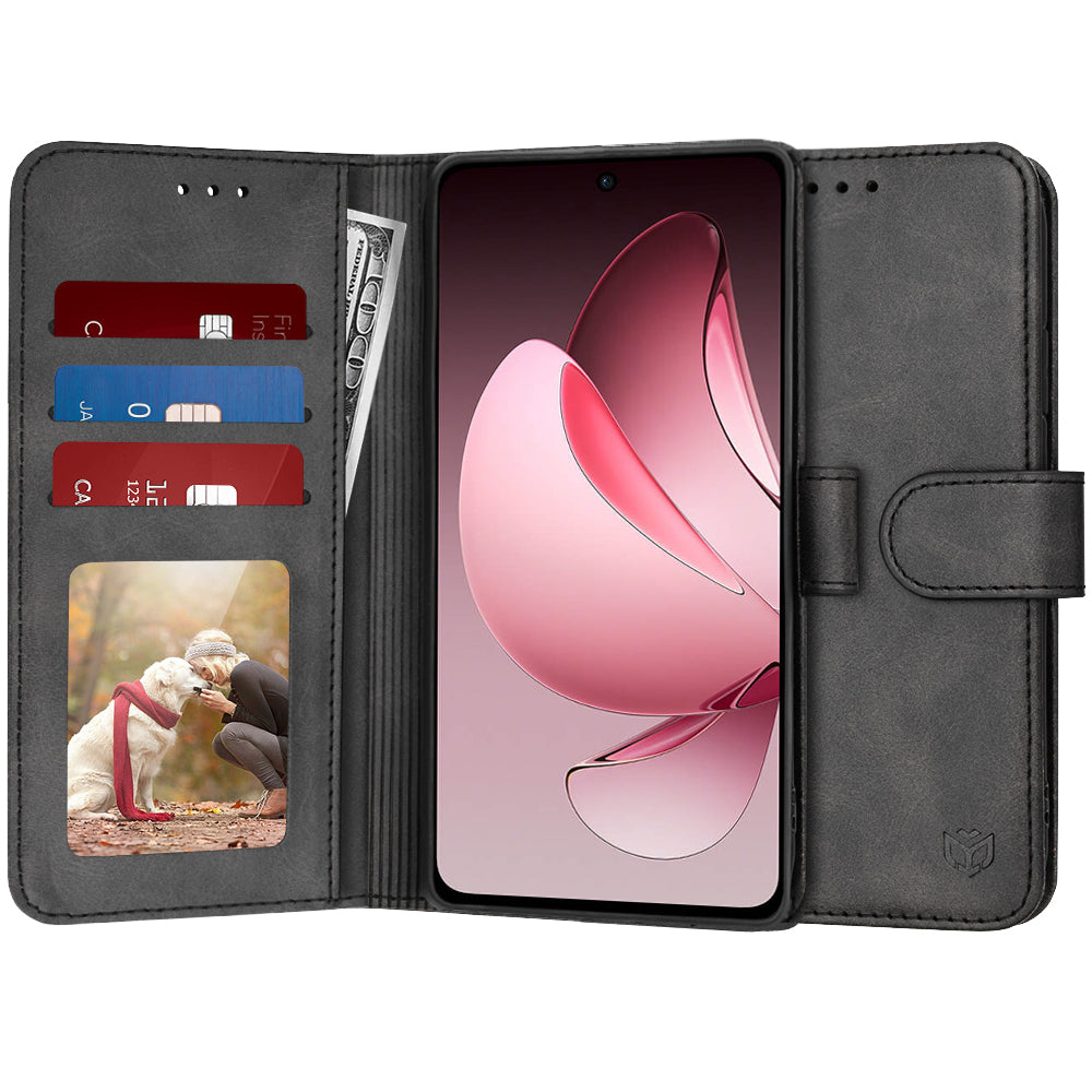 Husa de protectie Techsuit Diary Book compatibil cu Oppo Reno13 F 4G / Reno13 F 5G / Reno13 FS 5G, Negru