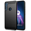 Husa de protectie Techsuit Carbon Silicone compatibil cu Motorola One Fusion Plus, Negru