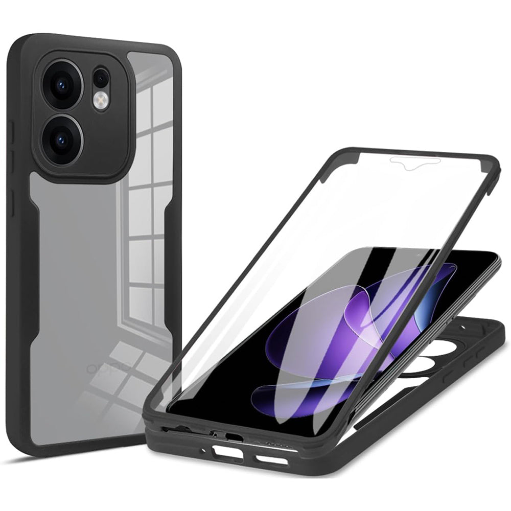 Folie de protectie Techsuit ColorVerse 360 Series + compatibil cu Oppo Reno13 F 4G / Reno13 F 5G / Reno13 FS 5G, Negru
