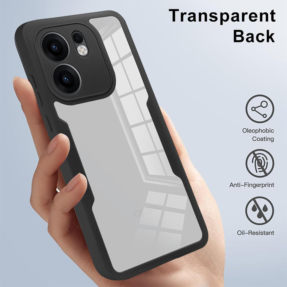 Folie de protectie Techsuit ColorVerse 360 Series + compatibil cu Oppo Reno13 F 4G / Reno13 F 5G / Reno13 FS 5G, Negru